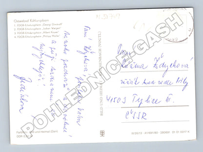 Pohlednice Německo Ostseebad Kühlungsborn 4x hotel cca 1970 (M37749)