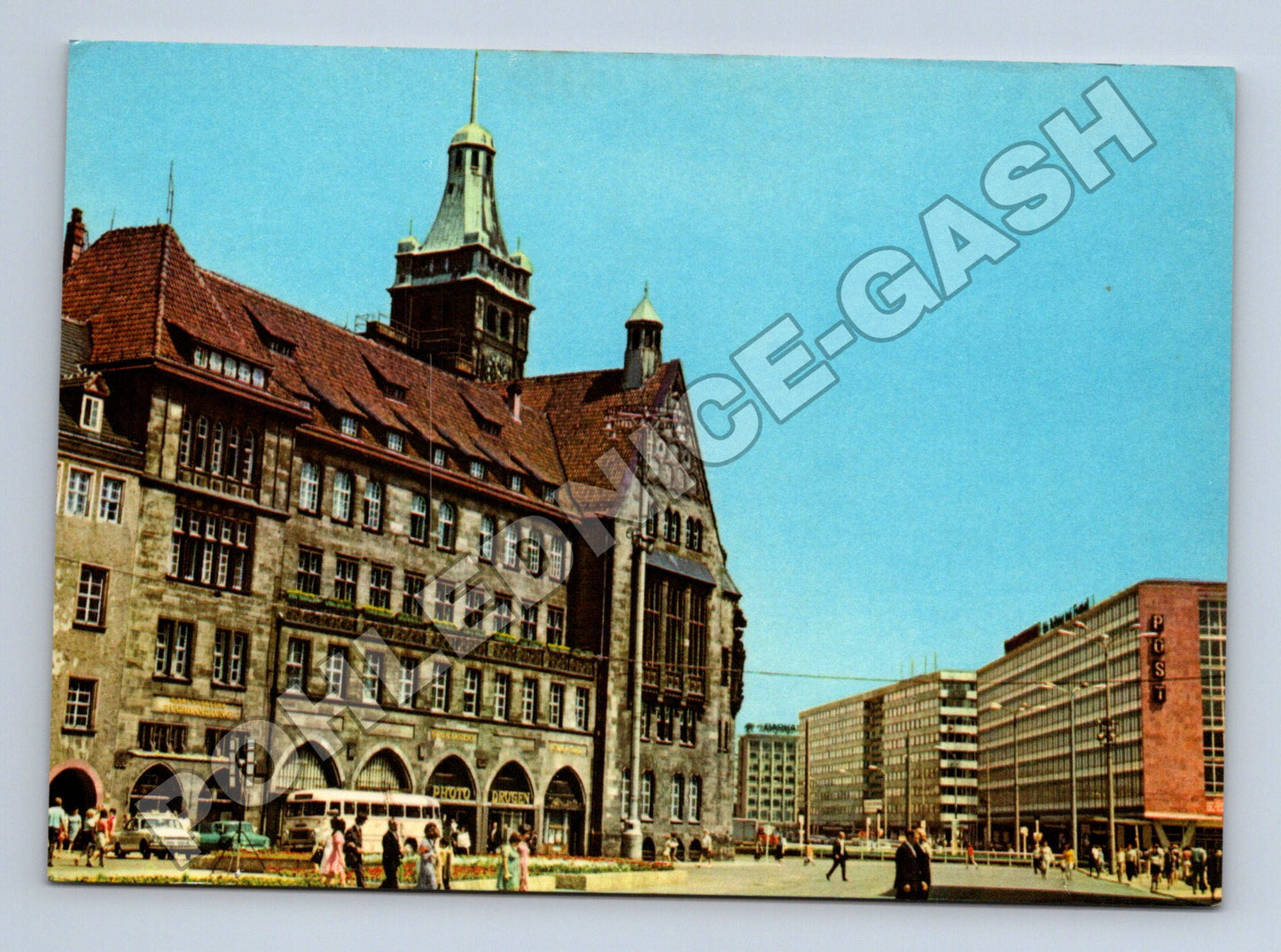 Pohlednice Německo Karl-Marx-Stadt Markt s radnicí 1975 (M37764)