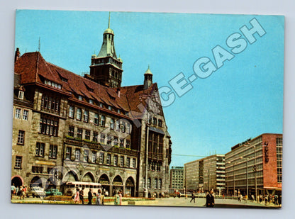 Pohlednice Německo Karl-Marx-Stadt Markt s radnicí 1975 (M37764)