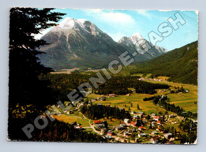 Pohlednice Rakousko Leutasch-Weidach horská vesnice (M37765)