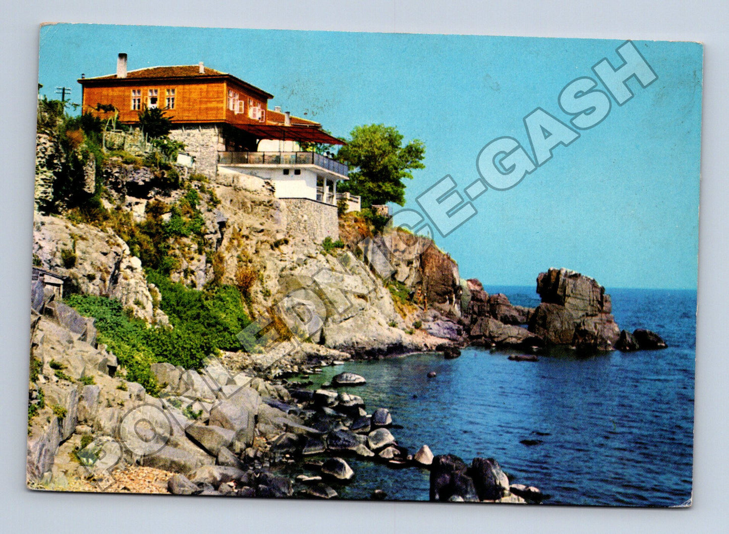 Pohlednice Bulharsko Sozopol dům na útesu (M37774)