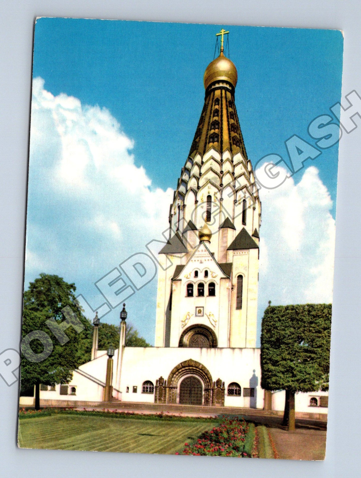 Pohlednice Německo Lipsko Ruský pamětní kostel 1972 (M37781)
