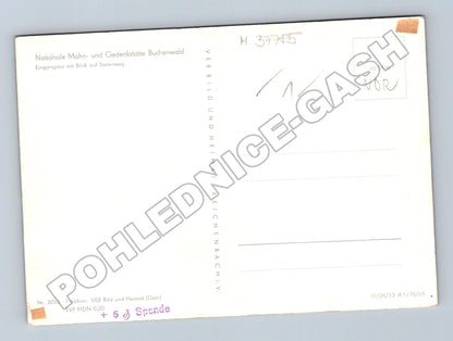 Pohlednice Německo Buchenwald vstupní brána 1965 (M37785)