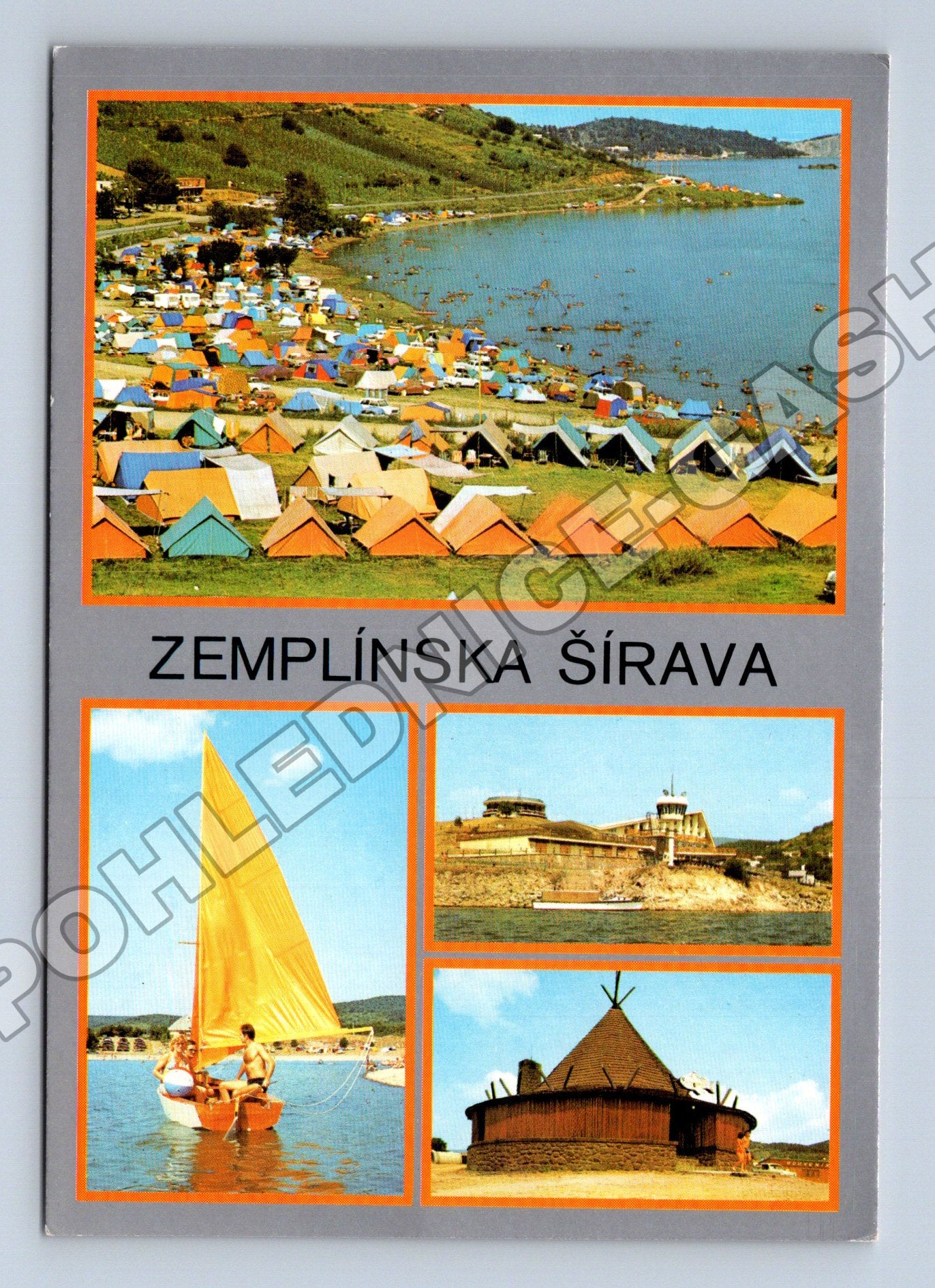 Pohlednice Slovensko Zemplínska Šírava kempování (M37794)