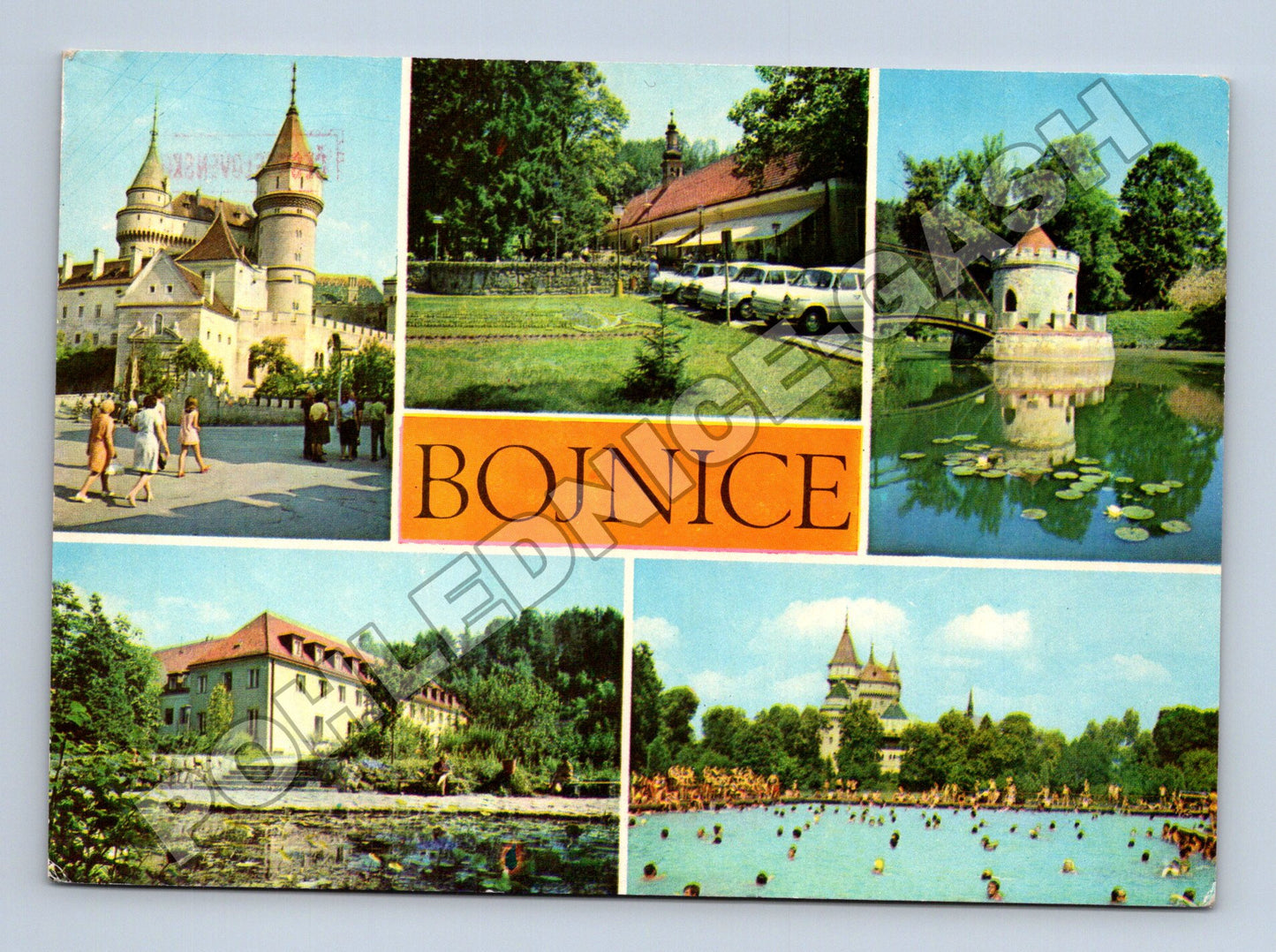 Pohlednice Slovensko Bojnice zámek a lázně 1973 (M37798)