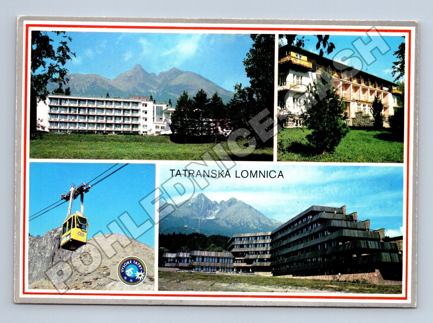 Pohlednice Slovensko Tatranská Lomnica lanovka hotely (M37803)