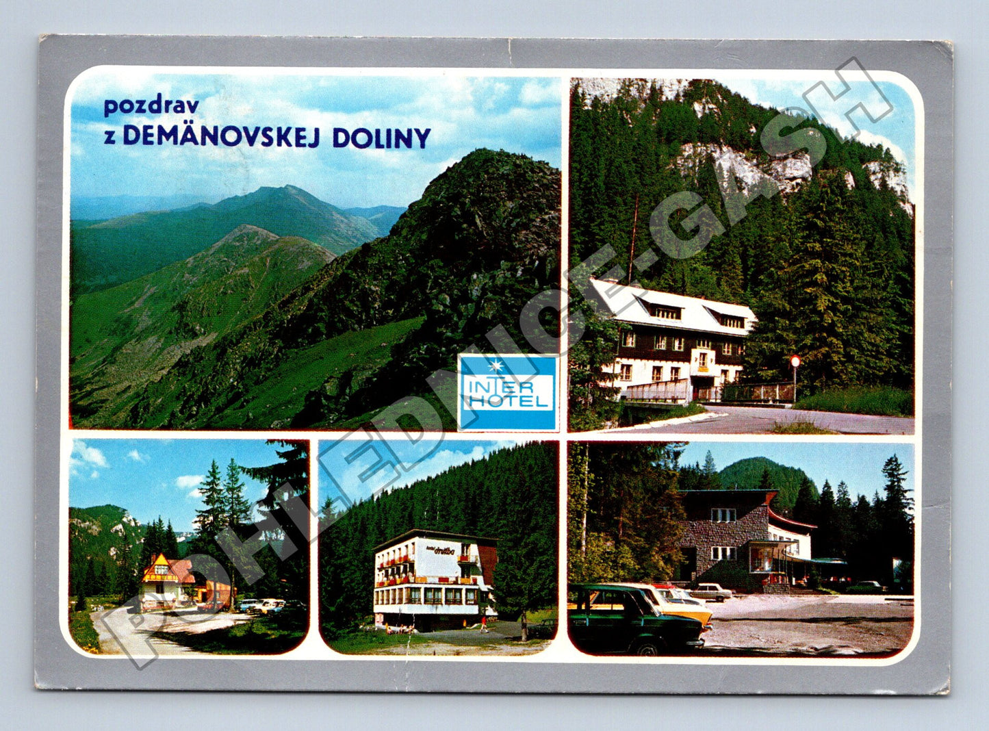 Pohlednice Slovensko Demänovská Dolina hotely hory 1971 (M37806)
