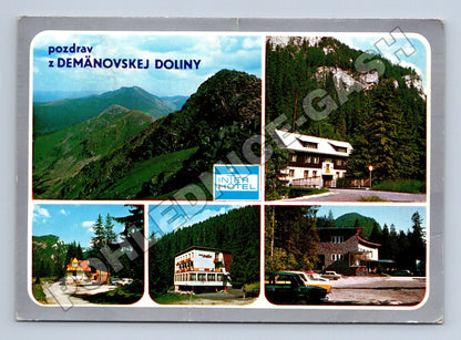 Pohlednice Slovensko Demänovská Dolina hotely hory 1971 (M37806)