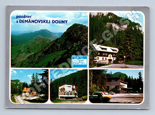 Pohlednice Slovensko Demänovská Dolina hotely hory 1971 (M37806)