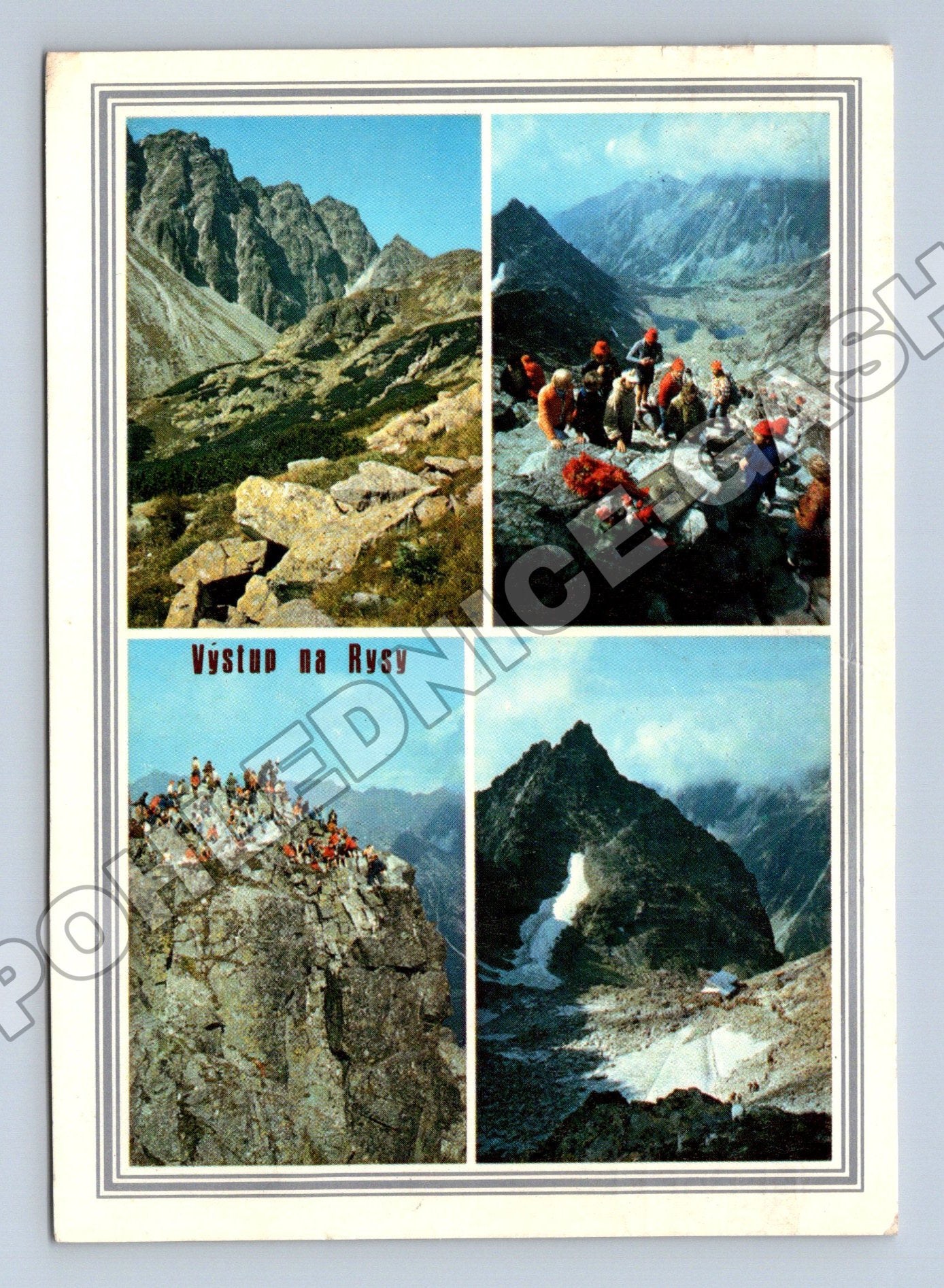 Slovensko Vysoké Tatry Rysy horolezci konec 60. let (M37808)
