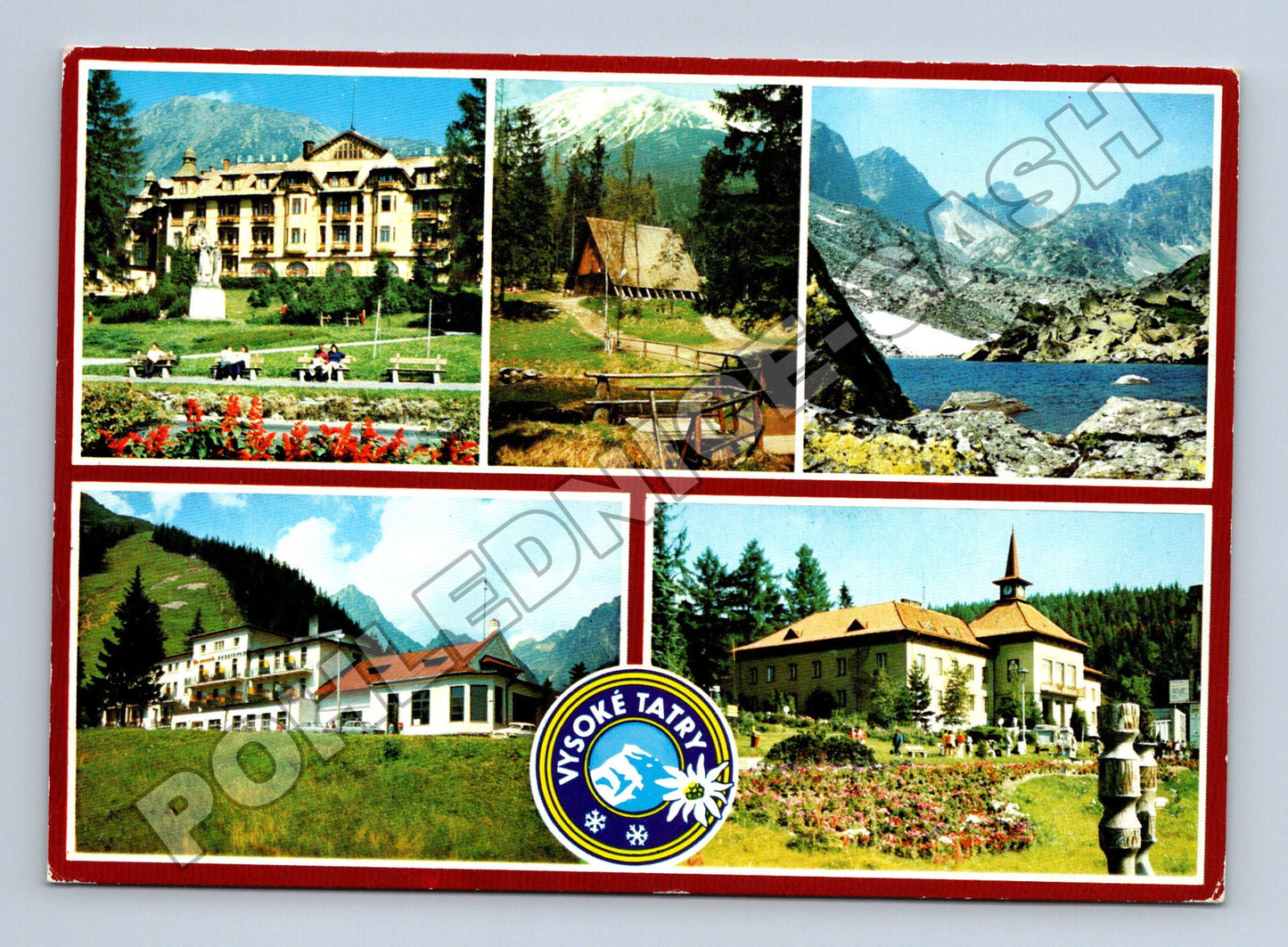 Pohlednice Slovensko Vysoké Tatry koláž 1970 (M37818)