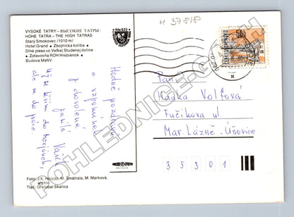 Pohlednice Slovensko Vysoké Tatry koláž 1970 (M37818)
