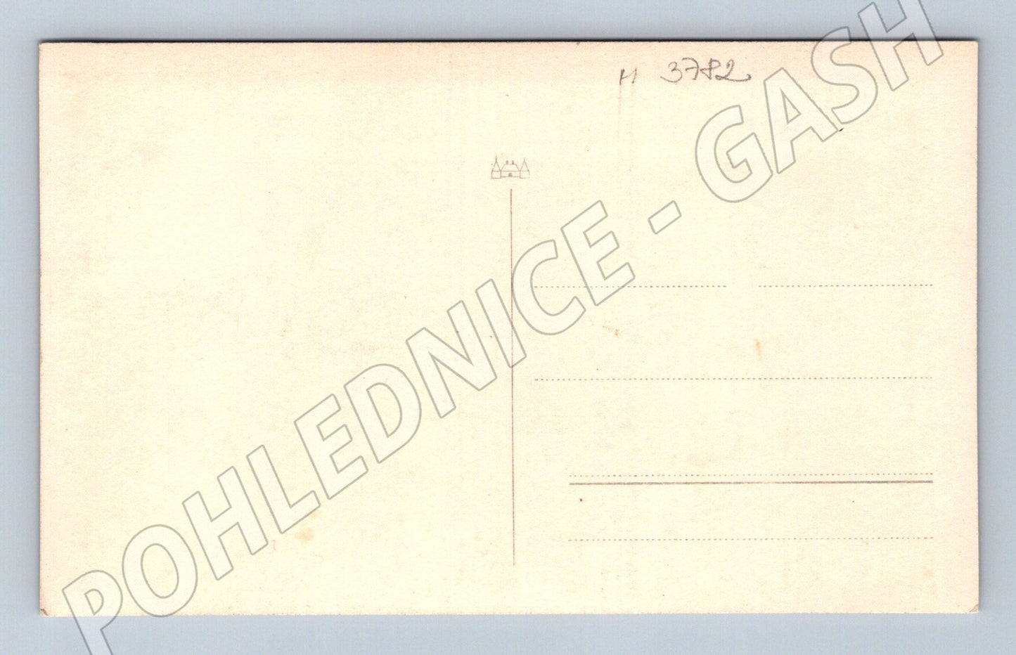 Pohlednice jezdec na bílém koni (M3782)