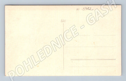 Pohlednice jezdec na bílém koni (M3782)