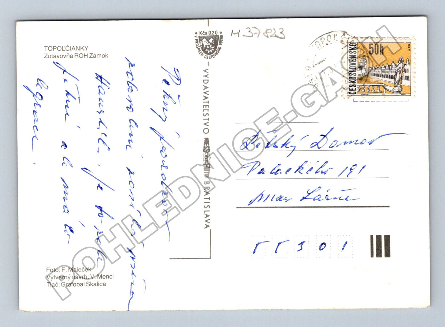 Pohlednice Slovensko Topoľčianky zámok 1973 (M37823)