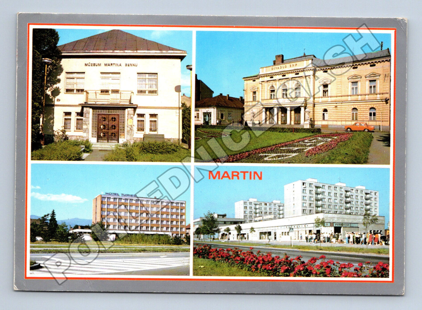 Pohlednice Slovensko Martin - více motivů (M37825)