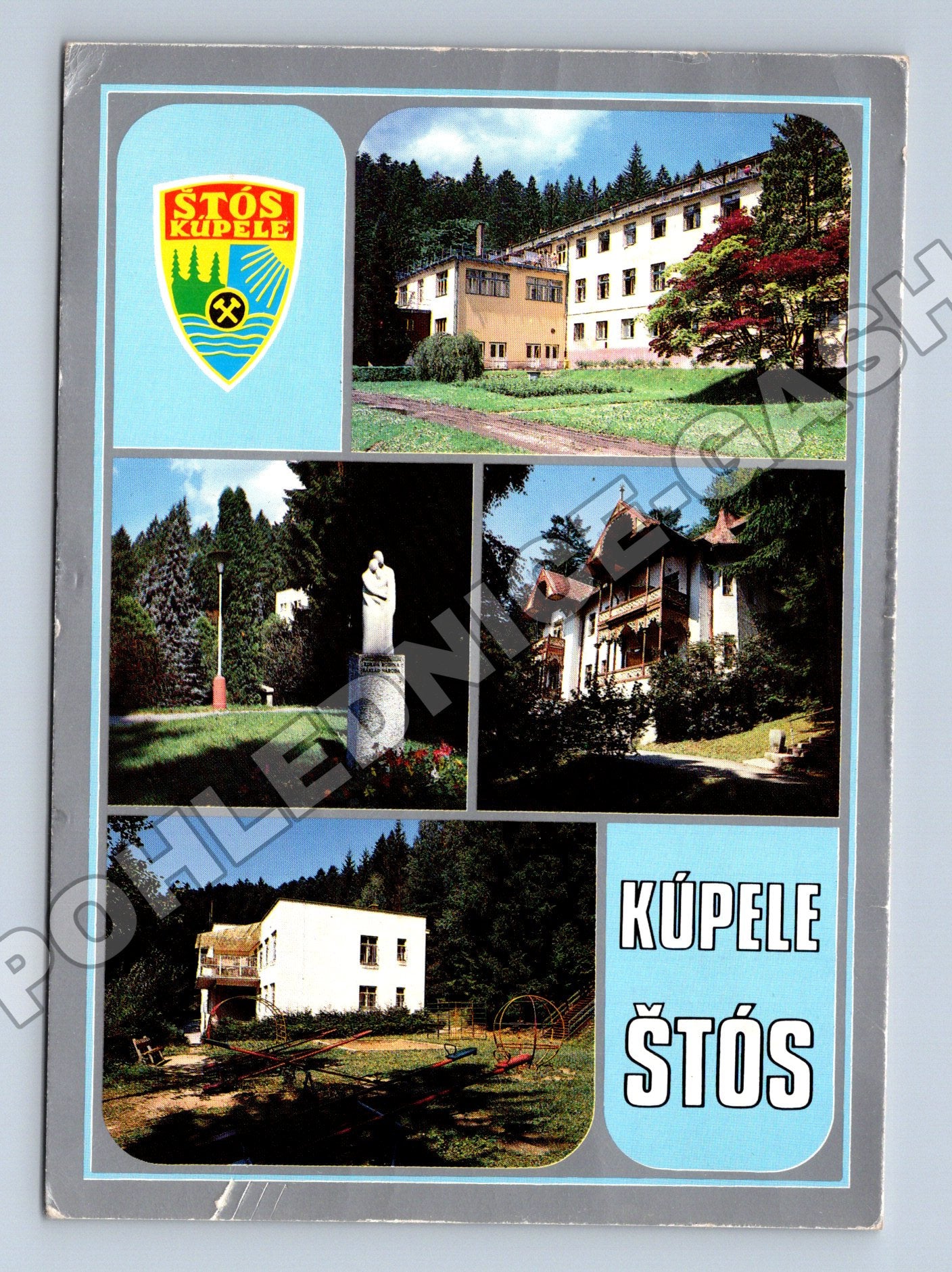 Pohlednice Slovensko Kúpele Štós koláž 1978 (M37828)