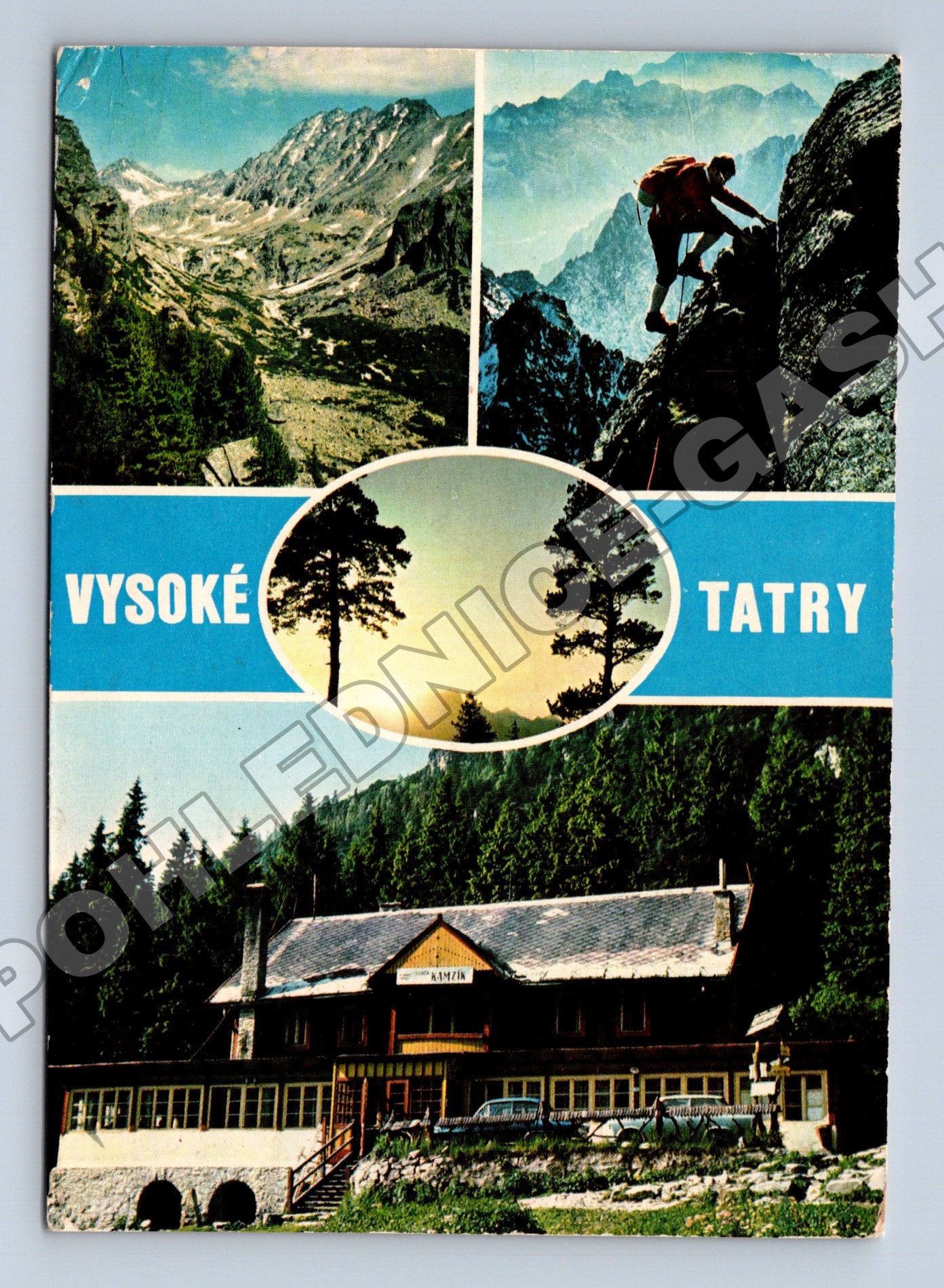 Pohlednice Slovensko Vysoké Tatry hory a chata 1965 (M37830)