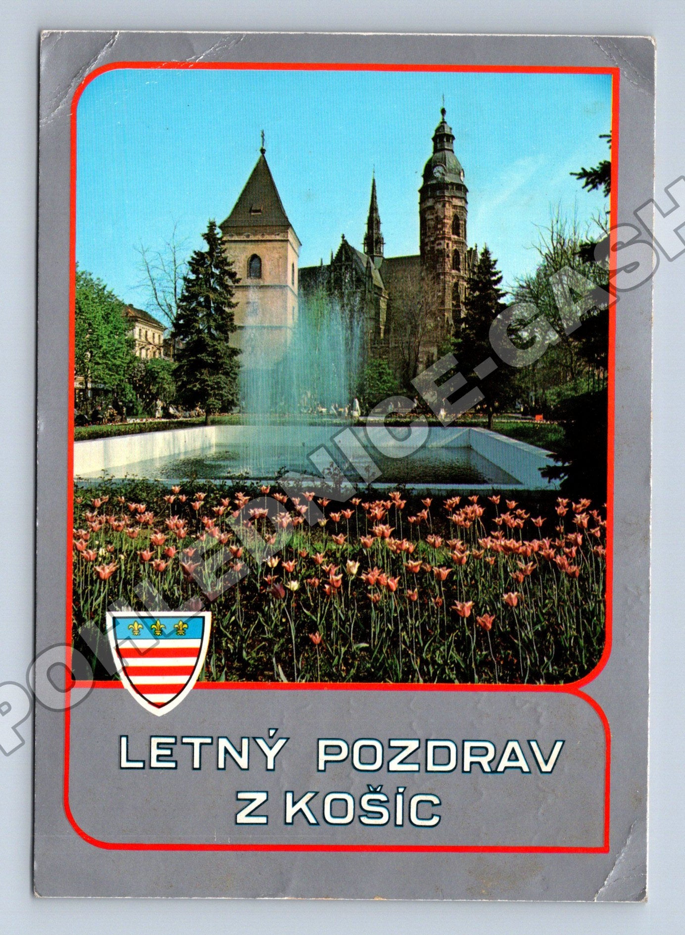 Pohlednice Slovensko Košice fontána Dóm 1986 (M37831)