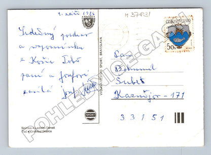 Pohlednice Slovensko Košice fontána Dóm 1986 (M37831)