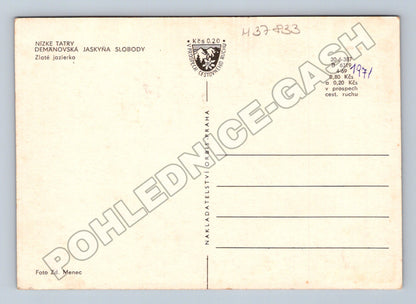 Pohlednice Slovensko Nízké Tatry Demänovská jeskyně 1971 (M37833)