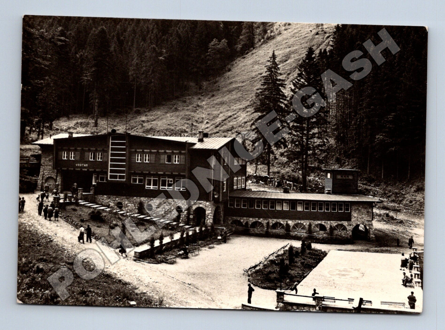 Pohlednice Slovensko Malá Fatra stanice lanovky Chleb 1954 (M37839)