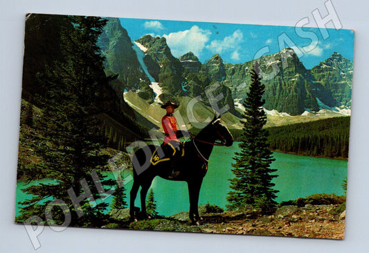 Pohlednice Kanada RCMP koně hory (M3784)