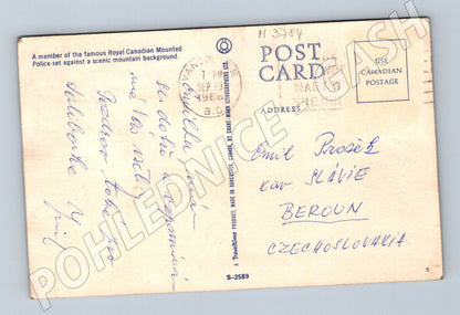 Pohlednice Kanada RCMP koně hory (M3784)