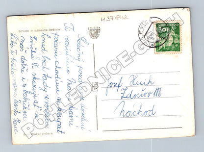 Pohlednice Slovensko Levice Námestie Hrdinov 1960 (M37842)