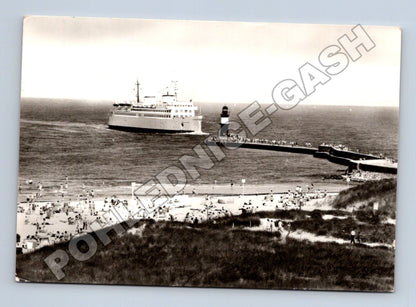 Pohlednice Německo Warnemünde loď pláž 1976 (M37846)