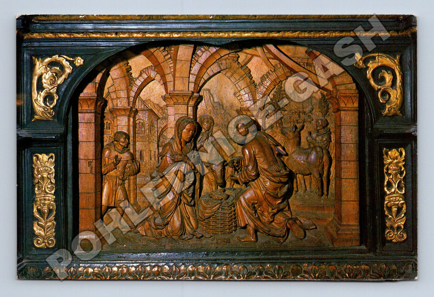 Pohlednice Praha Narození Páně řezba 1994 (M37852)