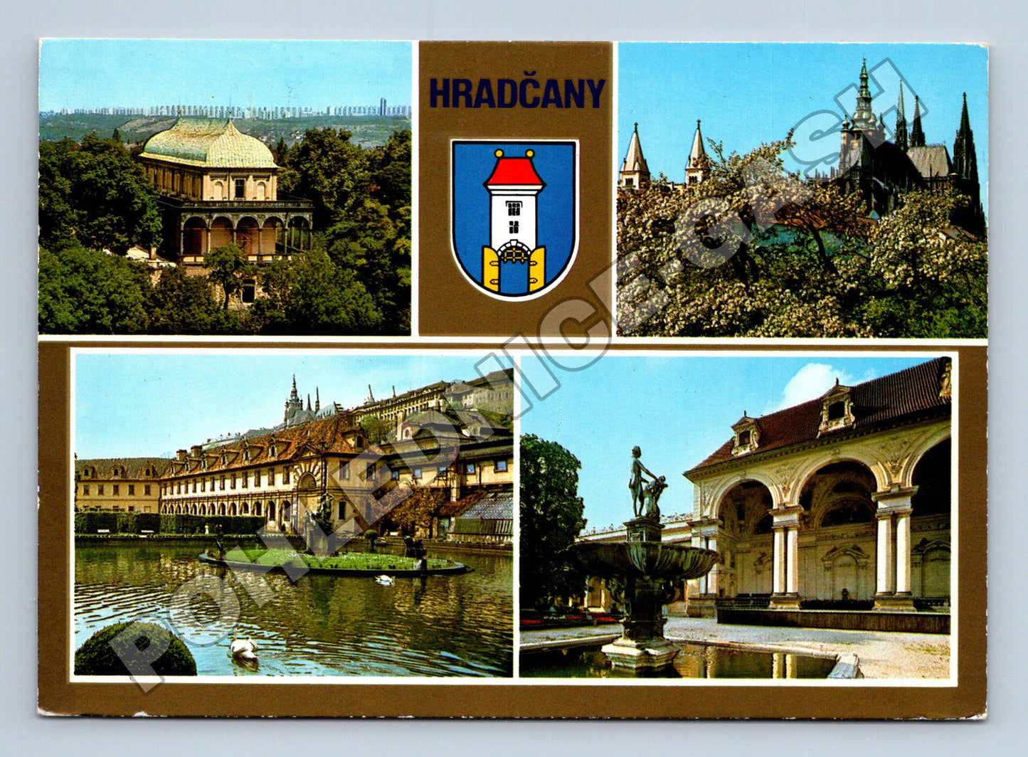 Pohlednice Praha Hradčany koláž 1984 (M37853)