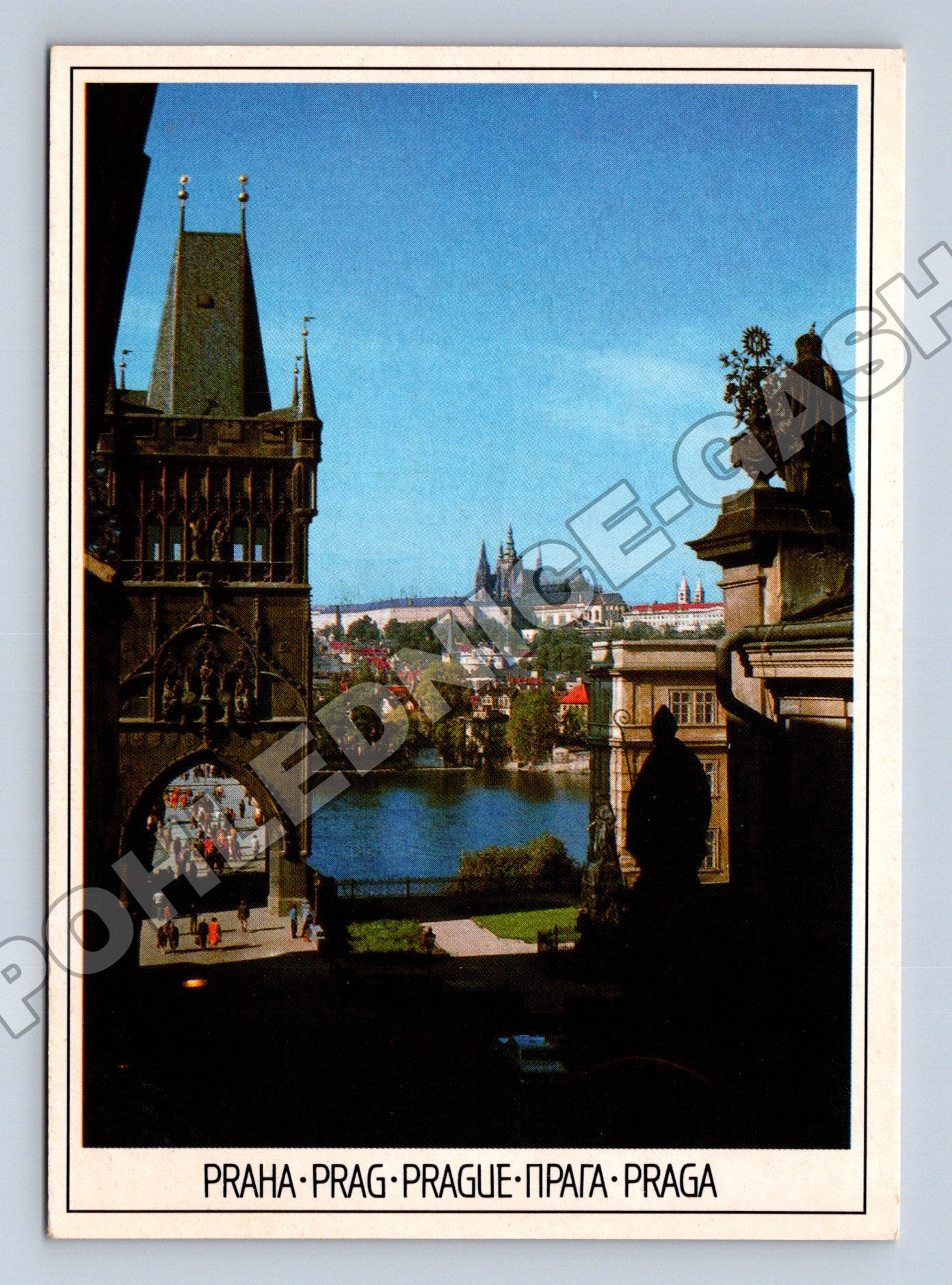 Pohlednice Praha Karlův most a Hrad 1995 (M37856)