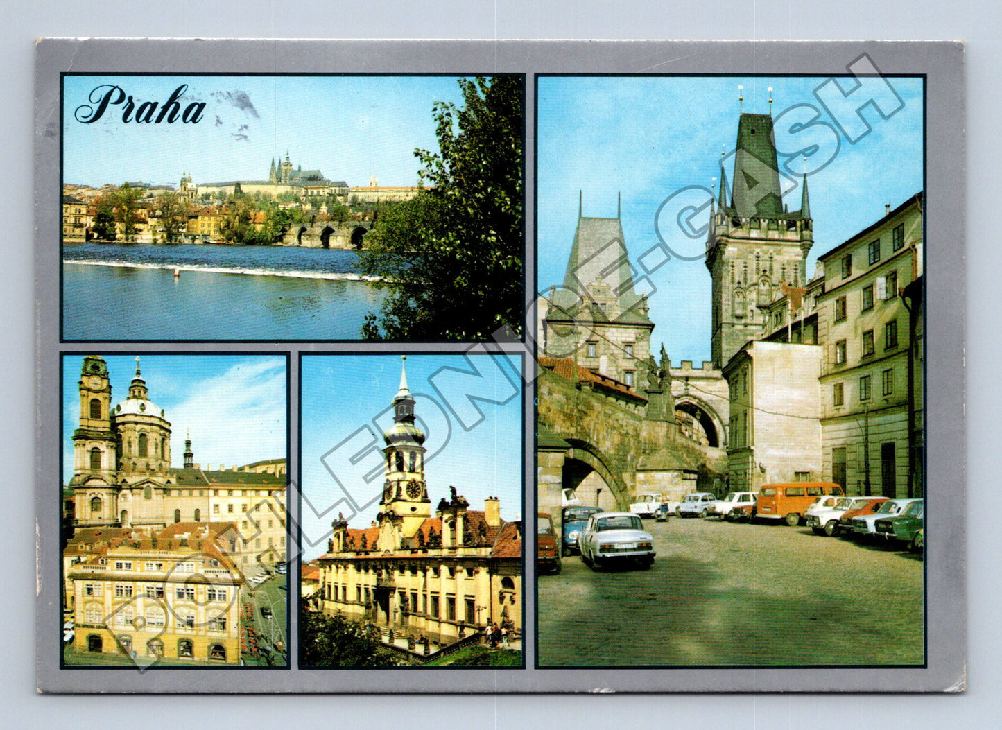 Praha Karlův most, Hradčany, Malostranské náměstí 1973 (M37857)