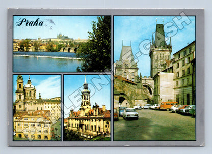 Praha Karlův most, Hradčany, Malostranské náměstí 1973 (M37857)
