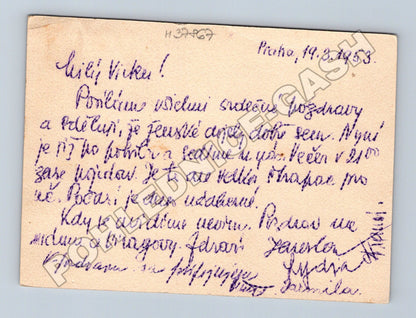 Pohlednice Gottwald Stalin 1953 (M37867)