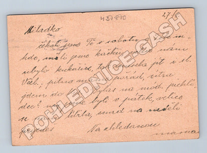 Pohlednice bez motivu s adresou a známkami 1953 (M37870)