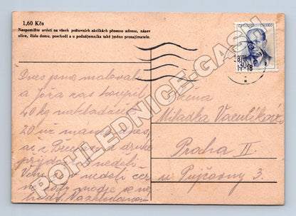Pohlednice Praha dopisnice 1953 (M37871)