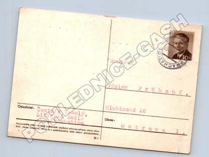 Pohlednice poštovní dopisnice Gottwald 1968 (M37874)