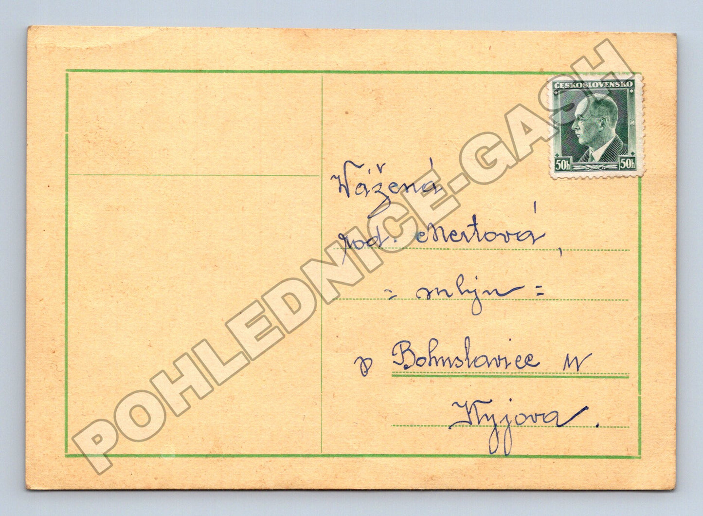 Pohlednice Československo s poštovní známkou 1938 (M37884)
