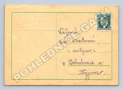 Pohlednice Československo s poštovní známkou 1938 (M37884)
