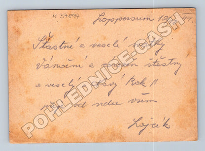 Pohlednice II. světová válka Protektorát Vánoce 1944 (M37894)