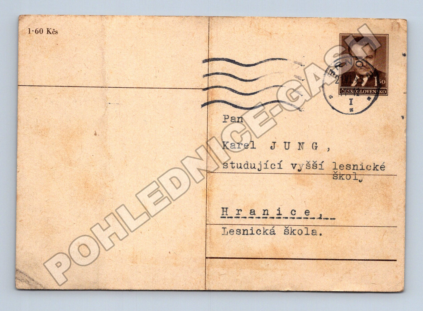 Pohlednice Československo Beneš známka 1930 (M37896)