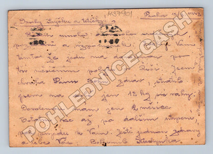 Pohlednice Protektorát prázdná Čáslav 1945 (M37901)