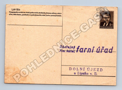 Pohlednice Dolní Újezd u Lipníka n. B. dopisní lístek (M37905)