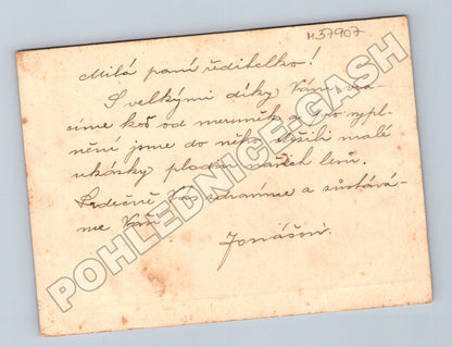 Pohlednice Kojov adresní strana řed. školy (M37907)