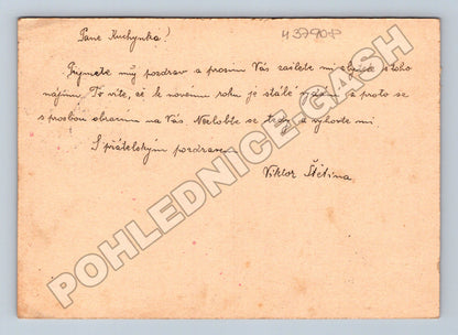 Pohlednice psaná s razítkem Přerov 1938 (M37908)