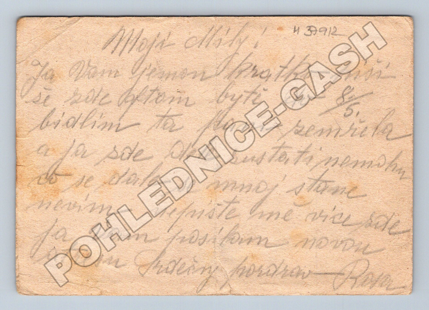 Pohlednice Rakousko Korrespondenzkarte psaná do Kroměříže (M37912)