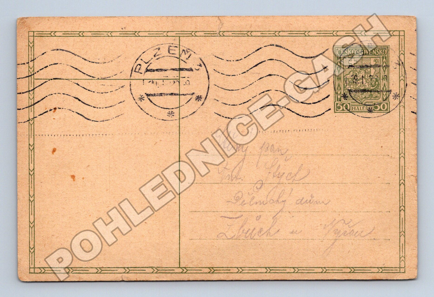 Pohlednice Plzeň neznámý motiv 1921 (M37923)