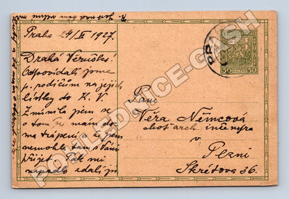 Pohlednice Praha datovaná 1927 (M37925)